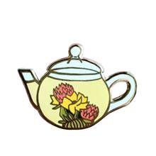 Эмалированная булавка для чайного горшка, расслабляющий образ жизни, значок, Ремесленная брошь, подарок для любителей цветов, чая 2024 - купить недорого