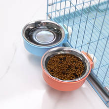 Double-Layer Pets Feeding Bowl Hanging Stainless Steel Drinker Feeder Cat Dog Bowls Dish Anti Skid For Dog Cat Puppy 2024 - buy cheap