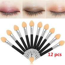 12Pcs Makeup Double-end Eye Shadow Eyeliner Brush Sponge Applicator Tool 2024 - buy cheap