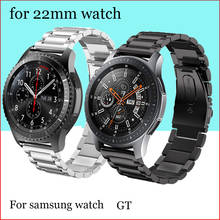 22mm strap for Samsung Gear S3 Frontier Samsung Galaxy watch 46mm Stainless Steel bracelet Huawei watch GT strap S3 46mm 2024 - buy cheap