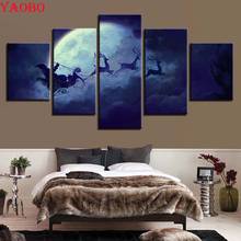 Mosaico 3 peças bricolagem 5d diamante natal cervo e rena pintura padrão ponto de cruz kit bordado lua paisagem 2024 - compre barato