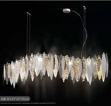 Italian restaurant chandelier creative art new designer bar decoration dining room showroom glass lamps 2024 - buy cheap