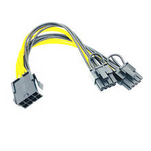 Cable de corriente PCI Express, convertidor de corriente de 8 pines a dual 8 (6 + 2), para Tarjeta de Video GPU gráficos, PCIE, PCI-E, VGA, divisor, Hub 2024 - compra barato