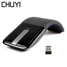 Bluetooth Wireless 2.4G Mouse Arc Touch Ultra Thin Folding Design Mause 1200 DPI Foldable Computer Portable Mice For PC Laptop 2024 - buy cheap