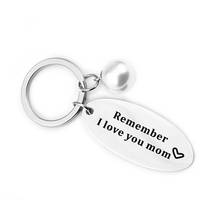 Oeinin Charms Key Chain Man Remember I Love You Mom Keychain Bags Lovers Letter Color Keyring Stainless Steel Pendant Llaveros 2024 - buy cheap