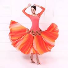 Vestido de Salón Estándar para mujer, Ropa de baile de Vals, trajes de Flamenco modernos 2024 - compra barato