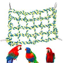 Colorful Funny Parrot Toys Woven Seagrass Birds Foraging Wall Toy Climbing Chewing Hanging Mat Toy Parrots Chewing Training Tool 2024 - buy cheap