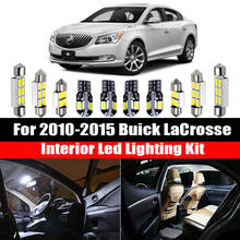 Bombillas LED Canbus blancas para coche Buick LaCrosse, sin Error, lámpara de matrícula para maletero, paquete Interior, 2010-2015, 12 Uds. 2024 - compra barato