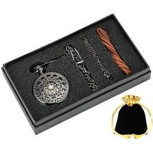 Hollow Skeleton Spider Web Mechanical Necklace Black Pocket Watch Chain Necklace Set Gift Men's Women's Souvenir Christmas Gifts 2024 - buy cheap