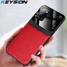 Keysion capa anti-choque da moda para samsung galaxy, a31, espelho de couro, vidro temperado, silicone, capa traseira do telefone para samsung a31 2024 - compre barato