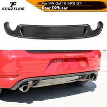 Carbon Fiber / FRP Rear Diffuser Lip Bumper Guard Spoiler for Vlokswagen VW Golf 6 VI MK6 GTI 2010 - 2013 2024 - buy cheap