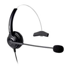 Fone de ouvido com tomada de cristal para celular, headset com fio monaural para avaya 2410 4610 4602 4620 2024 - compre barato
