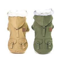 Dog Clothes Winter Warm Pet Dog Jacket Coat Chihuahua Long Sleeve Clothing Hoodies For Small Medium Dogs Puppy Outfit XS-2XL 2024 - купить недорого