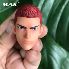 Cabeza de hombre esculpida a escala 1/6, accesorio de figura de Anime de dibujos animados, modelo de cabeza tallada de Hanamichi Sakuragi, juguetes para figura masculina de 12 pulgadas 2024 - compra barato