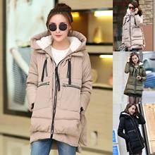 Женская зимняя теплая Повседневная Свободная куртка с капюшоном, утепленная куртка на молнии в стиле хлеба, женская модная куртка оверсайз в Корейском стиле, новинка 2024 - купить недорого