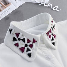 Chiffon Fake Collar Women Detachable Collars For Women False Collar De Conchas White Removable Nep Kraagie Half Shirt Neackwear 2024 - buy cheap
