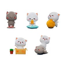 Blind Box 6 Style Anime PVC Figure Toys Funny Honey Peach Cat Series Surprise Model Random Figurine Garage Kit Gift 8Pcs/Set 2024 - buy cheap