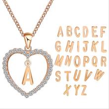 Letter Necklace Alphabet Pendant Jewelry Gifts Charm Tiny Gold Color Initial  Letter  Crystal Necklac for Women Jewelry Chain Ch 2024 - buy cheap