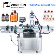 ZONESUN Automatic Desktop Electric Plastic Glass Perfume Shampoo Hydrogen Peroxide Bottle Capping Machine Auto Capper ZS-XG440 2024 - buy cheap