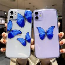 Ottwn Clear Silicone Phone Case For iPhone 11 Pro Max XS Max XR X 7 8 6 6s Plus 5 5S SE Beautiful Butterfly Soft TPU Back Cover 2024 - buy cheap