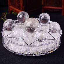 Natural Crystal Ball 7 Chakra Reiki Luky Yoga Healing Crystal Sphere Beads Seven Star Array Base Manual Sculpture Home Decor 2024 - buy cheap