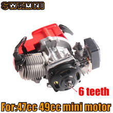 Motorcycle 47cc 49cc 2 Stroke Pull Start Engine Motor For 2 Stroke Mini Go Kart Dirt Bike Petrol Scooter ATV Pocket Bike Motor 2024 - buy cheap