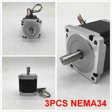 3PCS Stepper Motor Nema34 86*150mm 6A 12Nm 1720Oz-in 2ph 4 Wires High Torque for CNC Router Lathe 2024 - buy cheap