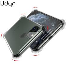 Чехол Udyr для iPhone 11 Pro Max, прозрачный чехол с защитой от падения для iPhone 7 8 6s Plus XR XS MAX, мягкая задняя крышка из ТПУ 2024 - купить недорого