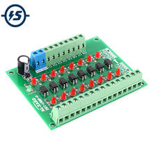 Photoelectric Isolation Module Level Voltage Converter 3.3V to 24V 8-Channel 8 Bit PNP Output PLC Signal Converter 2024 - buy cheap