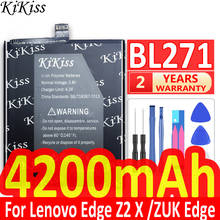 KiKiss BL271 4200mAh Lithium Polymer Rechargeable Battery For Lenovo Edge Z2 X /ZUK Edge Mobile Phone Replacement Batteries 2024 - buy cheap