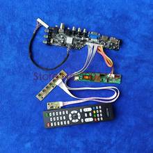 1024*768 30 Pin LVDS LCD controller board kit signal digital DVB-T for LP150X09/LP150X10/LP150X2 USB  VGA AV 1CCFL monitor 2024 - buy cheap