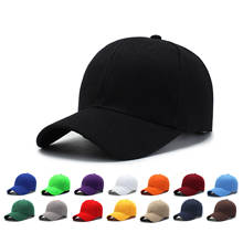 Boné preto cor sólida boné de beisebol chapéus casquette ajustado casual hip hop papai chapéus para homens e mulheres unissex 2024 - compre barato