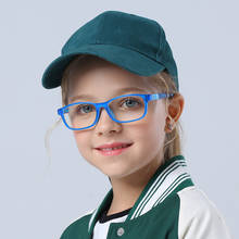 Gafas ópticas TR90 para niños de 5 a 12 años, montura de silicona, protección Flexible, dioptrías de goma 2024 - compra barato