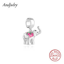 Authentic 925 Sliver Animal Elephant Dangle Charm Fit Original Pandora Charms Bracelet Silver 925 DIY Jewelry Berloque 2024 - buy cheap