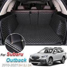 The Trunk Floor Leather Liner Car Trunk Mat Cargo Compartment Floor Carpet For Subaru Outback 2010-2021 2024 - buy cheap