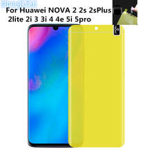 Front film 3D Full Cover Screen Protector TPU Film For Huawei NOVA 2 2s 2sPlus  2lite 2i 3 3i 4 4e 5i 5pro 2024 - buy cheap