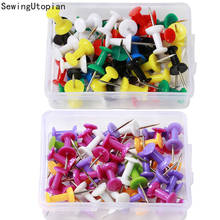 50PCS Binding Cork Board Safety Colored Plastic Pin Big Head Push Needle Pins Drawing Photo Wall Studs Office School Supplies 2024 - buy cheap