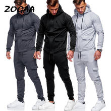ZOGAA Men Two Pieces Set Fashion Hooded Sweatshirts Sportswear Men Tracksuit Hoodie Autumn Men Brand Clothes Hoodies+Pants Sets 2024 - buy cheap