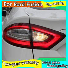 Автомобильный стильный задний светильник чехол для Ford Fusion задний светильник s 2013-2016 Mondeo светодиодный задний фонарь DRL + тормоз + Парк + сигнальный светильник 2024 - купить недорого