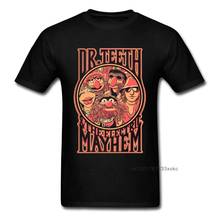 Dr. dentado camiseta masculina estampa mayhem, camiseta de rua boneca, hip hop, retrô, camiseta de desenhos animados, hipster, camisetas de verão, camisetas de algodão personalizadas 2024 - compre barato