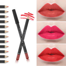 Sexy Matte Lip Stick Lipliner Lip Liner Pencil Matte Easy to Wear Long Lasting Lipsliner Pen Set Cosmetic Beauty Makeup Tool 2024 - buy cheap