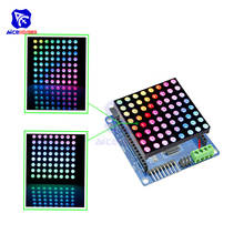 Матричная светодиодная плата diymore 8x8 RGB с общим анодом и модулем защиты драйвера RGB для Arduino 2024 - купить недорого