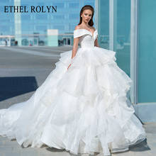 Etheel ROLYN-Vestido De novia De tul con volantes y cuentas brillantes, Vestido De novia De princesa, Sexy, encantador, 2021 2024 - compra barato