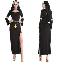 2019 New Hot Arab Clothing Black Sexy Catholic Monk Cosplay Dress Halloween Costumes Nun Costume 2024 - buy cheap