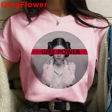 Camiseta feminina estética estilo harajuku ullzang, camiseta feminina pwr da grl, top feminino com estética 2024 - compre barato