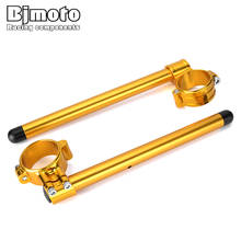 Grampo universal de 50mm para guidão de motocicleta, cnc, de alumínio, grampo elevado, 7/8 polegadas, 22mm, para barra de moto, preto, dourado 2024 - compre barato