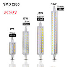 Bombilla LED R7S J78 J118, foco de lámpara de maíz regulable, 10w, 15w, 78mm, 118mm, 135mm, 189mm, reemplazo de halógeno, 100W, 150W, AC220V, 110V, 30 Uds. 2024 - compra barato