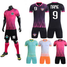 Kit de camiseta de futebol masculina, uniforme de futebol infantil, conjunto de camiseta de futebol diy yl9202 2024 - compre barato
