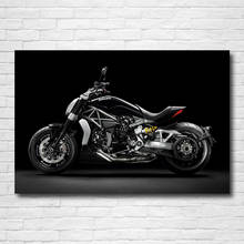 Superbike DUCATIs Black muscle motorcycle Picture Canvas Wall Art Posters and Prints DIY Framed Paintings for Living Room Decor 2024 - buy cheap