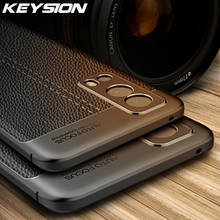 Keysion-capa à prova de choque para smartphone, foriqoo z3, u3, u3x, textura de couro, silicone macio, capa traseira para vivo y72, y52s, 5g, y31s, y31, y51, 2020 2024 - compre barato